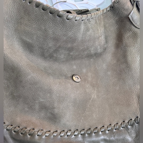 Carla Mancini Green Leather Shoulder Bag Tassel NWOT Made in USA - Picture 5 of 8